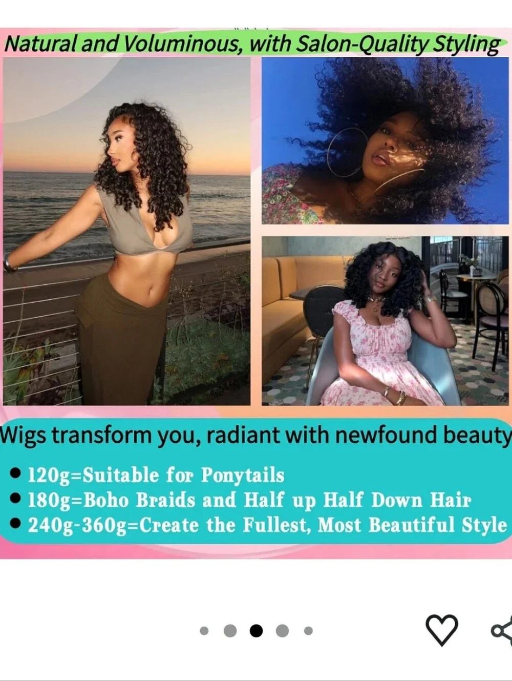 Burmese Curly Crochet Human Hair 18IN 180g Miracle Knots